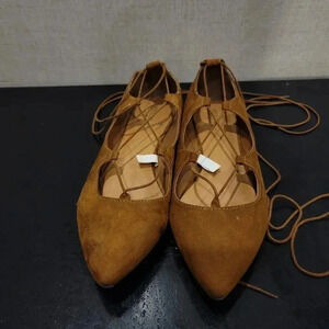 Mossimo Supply Co. Tan Camel Suede Flats Women's S